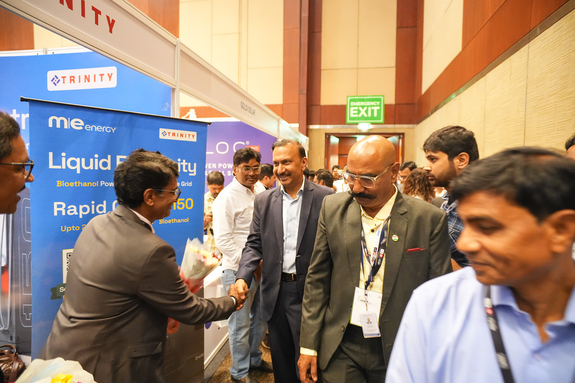 ME Energy India hybrid charging system on display at India Energy Summit 2026