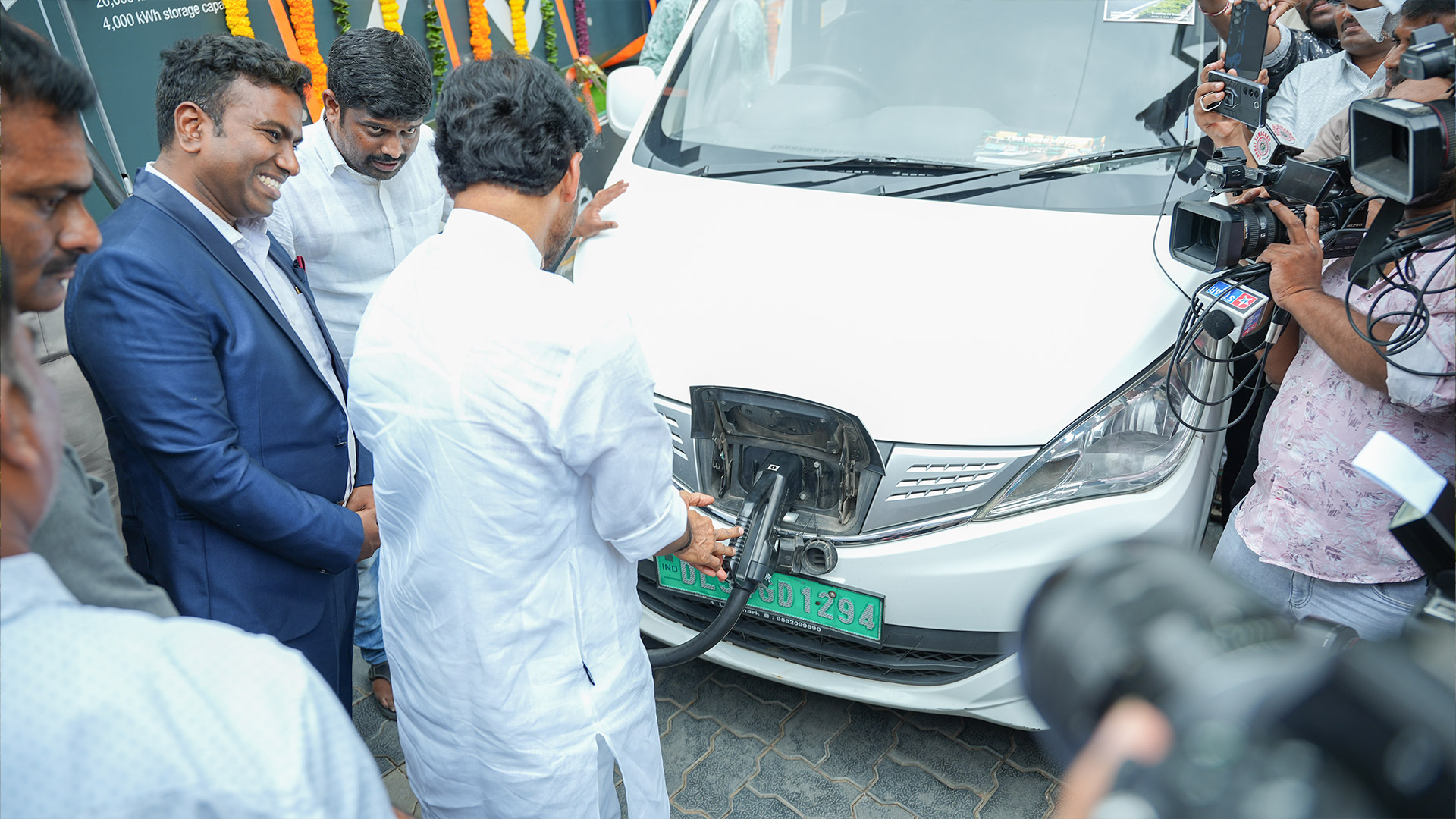 ME Energy India hybrid charging system on display at India Energy Summit 2026