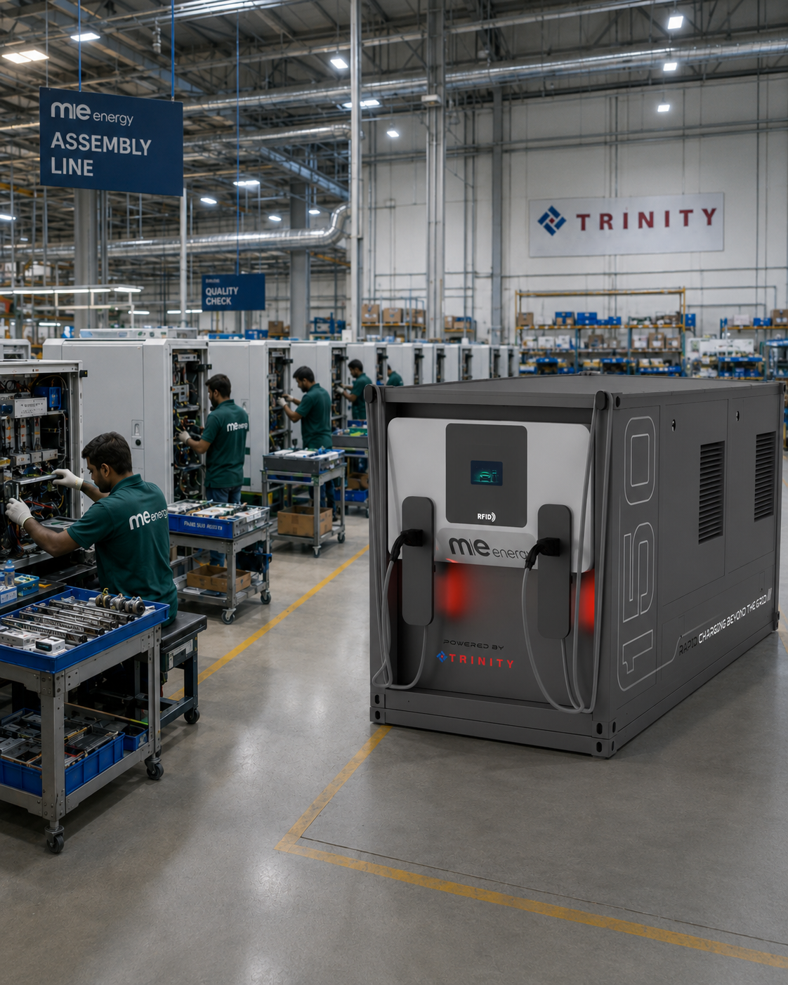 ME Energy manufactured rapid charging container